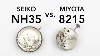 SEIKO NH35 vs. MIYOTA 8215 - A Side-By-Side Comparison (NH36 & 8210)