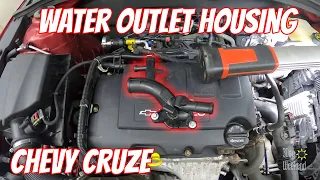 Chevy Cruze losing coolant?  Start here!  How to replace the Water Outlet Housing on the 1.4L Turbo