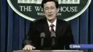 Colbert as White House Press Secrectary