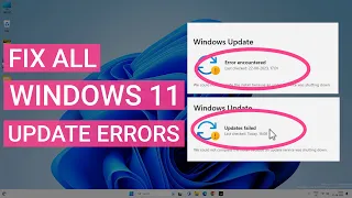 How To Fix All Windows 11 Update Errors  | Updates Failed Solved