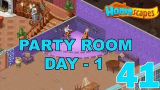 HOMESCAPES STORY WALKTHROUGH - ( PARTY ROOM - DAY 1 ) GAMEPLAY - ( iOS | Android ) #41