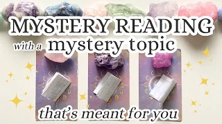 🌙MYSTERY READING with a MYSTERY topic that's MEANT FOR YOU 🧚🏻💫🌷🌕 Pick-a-card tarot reading