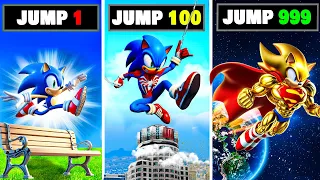 Sonic Changes Into A Different Super Hero with Every Jump in GTA 5 RP