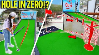 The Craziest HOMEMADE Mini Golf Course We’ve Ever Seen! - INSANE Course!