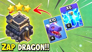 TH9 Zap Dragon Attack Strategy | Best Th9 Attack Strategy Clash Of Clans - COC