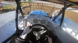 Brett Gilmore Helmet Mount On Board 358 Modified at Grandview Speedway June 13, 2020!