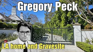 GREGORY PECK his former homes and his Gravesite in Downtown LA #gregorypeck #famousgraves