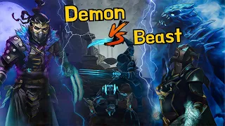 Demon VS Beast 🔥 EPIC BATTLE || When Lynx Demonic Power Awakens ! || Shadow Fight 4 Arena