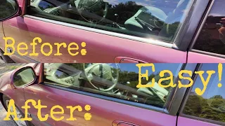 How to Fix Old Exterior Window Trim Moulding on Honda Civic and Other Cars Almost NO Cost!