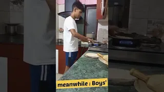 girls cooking vs boys cooking 😂boys vs girls#shorts #funnyshorts #girlsvsboys