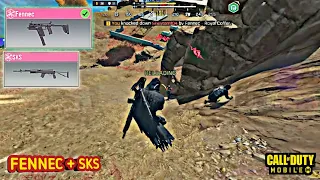 SOLO VS SQUAD WITH FENNEC + SKS🔥| POCO F3 VERY HIGH GRAPHIC | CALL OF DUTY MOBILE GAMEPLAY