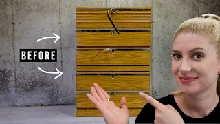 How to PAINT Fake / Laminate Furniture MODERN