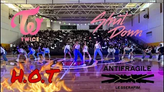 [KPOP IN SCHOOL] GFHS TWICE (Ooh Ahh) Les Sserafim (Antifragile) Seventeen (HOT) BLACKPINK Shut Down