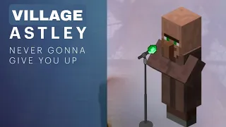 Villager sings "Never Gonna Give You Up" AI COVER  Minecraft
