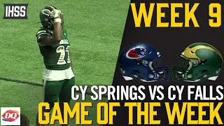 Cy Springs vs Cy Falls - 2023 Week 9 Game of the Week