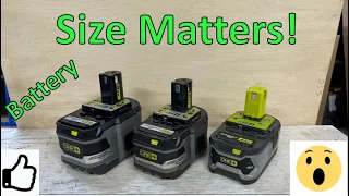 Ryobi Battery Comparison! Does amps matter?
