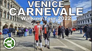 Venice, Italy: Carnival 2022 Walking Tour (4K UHD)