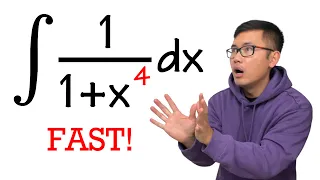 Integral of 1/(1+x^4) by Brute-force Partial Fraction!