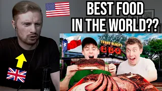 Reaction To Brits try real Texas BBQ for the first time!