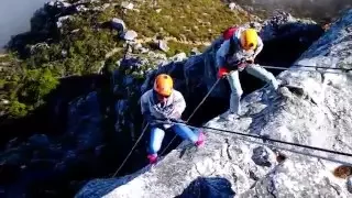 Abseiling Table Mountain in Cape Town, South Africa, Again!