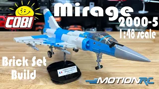 COBI Mirage 2000-5 Aircraft 1:48 Scale Building Block Speed Build Review | Motion RC