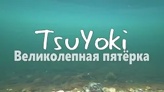 Underwater video TsuYoki Великолепная пятёрка! Реальная рыбалка