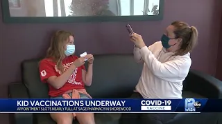 Wisconsin teens get COVID-19 vaccines