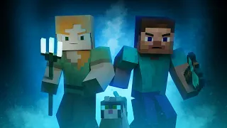 Cat protection - Alex and Steve Life (Minecraft animation)