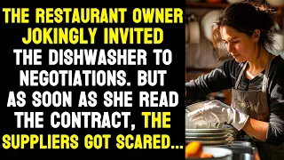 The dishwasher read the paperwork and found out the truth, the suppliers got scared...