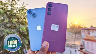 Samsung Galaxy A14 5G Vs iPhone 14 Camera Test & Comparison | Which is The Best..?