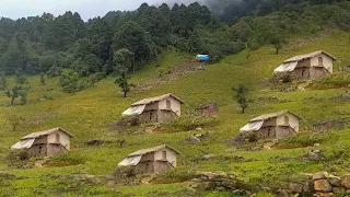 Most Beautiful Nepali Mountain Village || relaxing & peaceful  mountain village  || TheVillageNepal