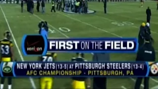 2010 AFC Championship Jets vs Steelers NFL Primetime Highlights (CBS intro)