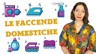 LESSICO delle FACCENDE DOMESTICHE in italiano | Lezione di lingua italiana per studenti stranieri 🇮🇹