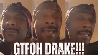 🔴Snoop Dogg REACTS To Drake Using His AI To DISS Kendrick Lamar!