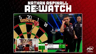 RE-WATCH! Nathan Aspinall re-watches his Night 16 Premier League match with Glen Durrant