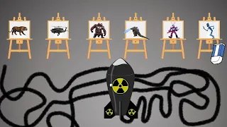 3 minute 30 second  Countdown Timer | drawing monster  [Nuclear Bomb]  💣