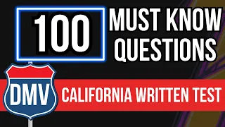 California DMV Written Test 2024 (100 Must Know Questions)