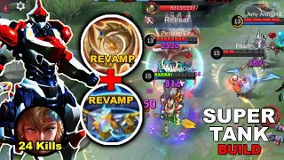 HYLOS New " Super Tank " High Hp High Damage Build | Mobile Legends