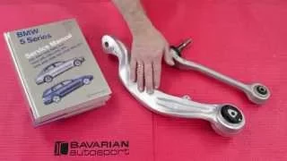 Replacing front control arms on BMW 5 series xi 04 thru 10 (E60, E61)