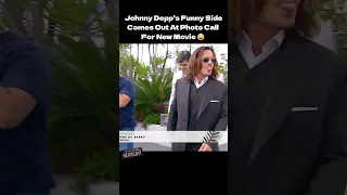 Johnny Depp's Funny Side Comes Out At Jeanne Du Barry Cannes Photocall 😆 #shorts