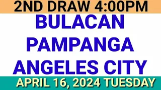STL - BULACAN,PAMPANGA,ANGELES CITY April 16, 2024 2ND DRAW RESULT