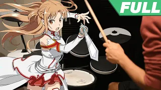 Sword Art Online OP Full -【Crossing Field】by LiSA - Drum Cover