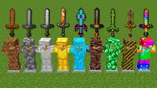 The strongest armor in Minecraft experiment