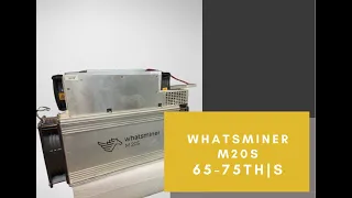 Whatsminer M20S 65Th/s - 75 Th/s .(Разгон Ватсмайнер м20)
