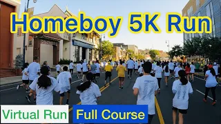 2021 HOMEBOY 5K Run (Full Course)｜Treadmill Running Scenery & Music (Virtual Run)