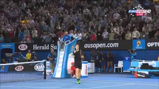 Andy Murray vs Tomas Berdych MATCH POINT 1/2 Australian Open 2015
