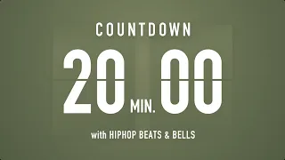 20 Minutes Countdown Timer Flip clock 🎵 / +HIP HOP BEATS