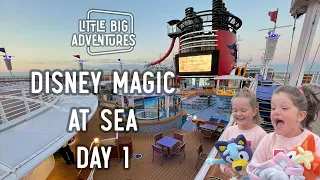 Surprising the Girls | Day 1 - Disney Magic at Sea | Disney Cruise Line Vlog