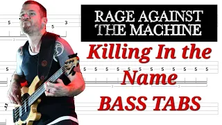 Rage Against The Machine - Killing In The Name | Play Along BASS TABS | Tutorial | Lesson