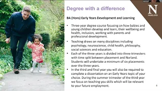 Norland Unwrapped – BA (Hons) Early Years Development and Learning